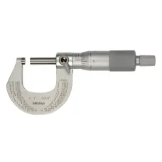 Outside Micrometer with Cr Finish Frame 0-1", Ratchet, 0,0001"