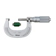Outside Micrometer with Cr Finish Frame 1-2", Friction Thimble, 0,0001"
