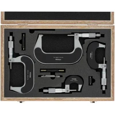 Outside Micrometer Set (4 pcs.) 0-100 mm 102-911-40 Mitutoyo