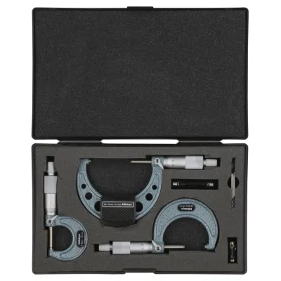 Outside Micrometer Economy Design Set 0-75mm, (3 pcs.) 103-927-10 Mitutoyo