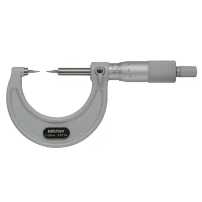 Point Micrometer with Hardened Tip 0-25mm, 15° Tip 112-153 Mitutoyo