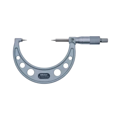 Point Micrometer with Hardened Tip 50-75mm, 15° Tip 112-155 Mitutoyo
