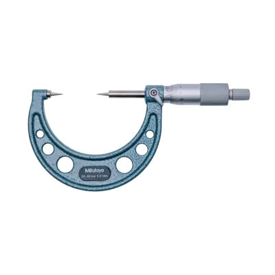 Point Micrometer with Carbide Tip 25-50mm, 15° Tip 112-166 Mitutoyo