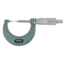 Point Micrometer with Carbide Tip 0-1", 15° Tip