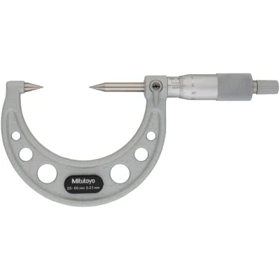 Point Micrometer with Hardened Tip 25-50mm, 30° Tip 112-202 Mitutoyo
