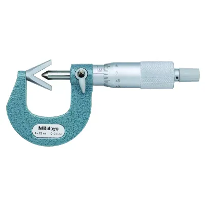 3 Flute V-Anvil Micrometer 1-15mm 114-101 Mitutoyo