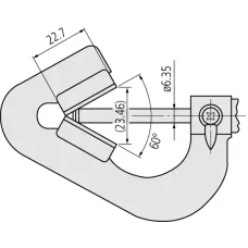 3 Flute V-Anvil Micrometer 2,3-25mm