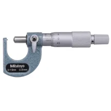 Tube Micrometer, Spherical Anvil/Spindle 0-15mm, Carbide-tipped