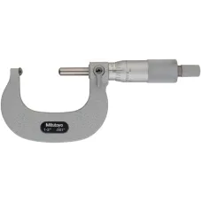 Tube Micrometer, Spherical Anvil/Spindle 1-2"