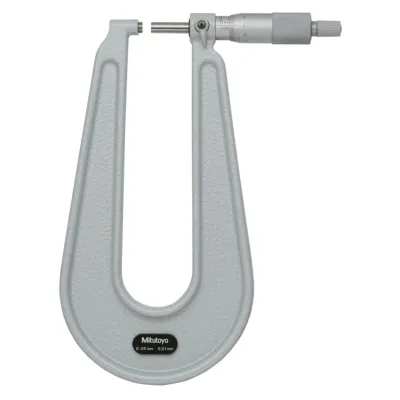 Sheet Metal Micrometer 0-25mm, Flat Anvil/Spindle, 150mm Throat 118-102 Mitutoyo