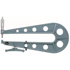 Sheet Metal Micrometer 0-25mm, Flat Anvil/spindle, 300mm Throat