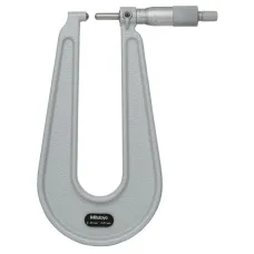 Sheet Metal Micrometer 0-25mm, Spherical Anvil/Spindle, 150mm Throat
