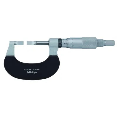 Blade Micrometer, Hardened Steel Blade 0-25mm, 0,75mm Blade 122-101-10 Mitutoyo
