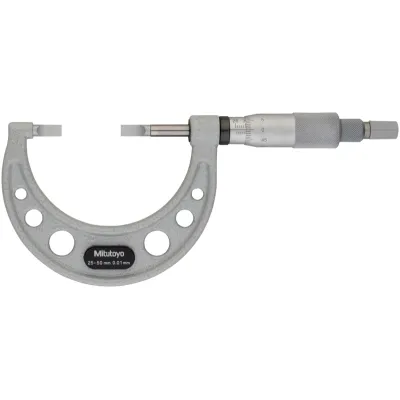 Blade Micrometer, Hardened Steel Blade 25-50mm, 0,75mm Blade 122-102-10 Mitutoyo