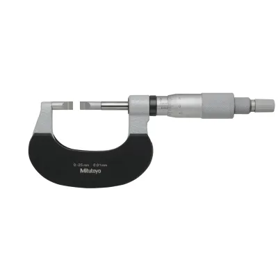 Blade Micrometer, Carbide-Tipped Blade 0-25mm, 0,4mm Blade 122-141-10 Mitutoyo