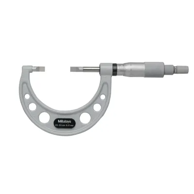 Blade Micrometer, Carbide-Tipped Blade 25-50mm, 0,75mm Blade 122-162-10 Mitutoyo