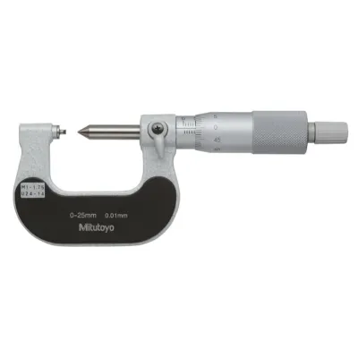 Screw Thread Micrometer 0-25mm, 1-1,75mm/24-14TPI 125-103 Mitutoyo