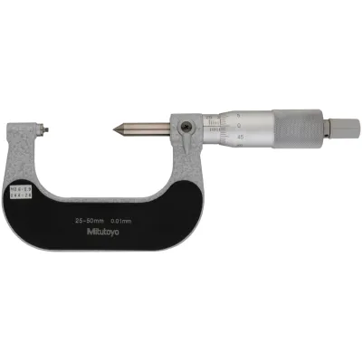 Screw Thread Micrometer 25-50mm, 0,6-0,9mm/44-28TPI 125-107 Mitutoyo