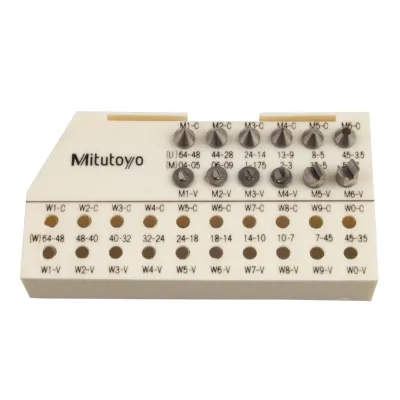 Interchangeable Tip Set (Metric/UNF) 6 pairs 126-800 Mitutoyo
