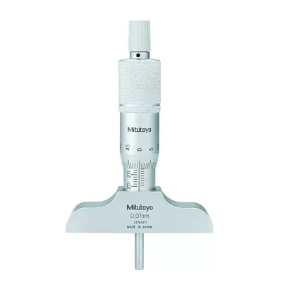 Depth Micrometer 0-25mm, 63mm Base 128-101 Mitutoyo