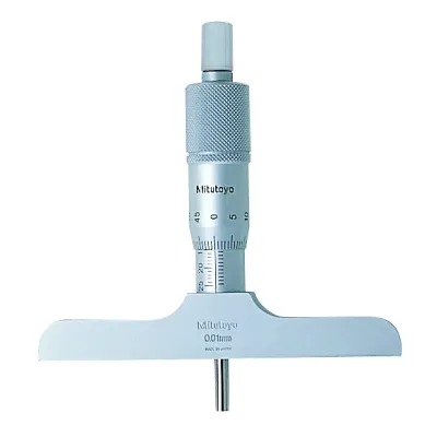 Depth Micrometer 0-25mm, 101mm Base 128-102 Mitutoyo