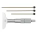 Depth Micrometer, Interchangeable Rods 0-75mm, 63mm Base 129-110 Mitutoyo