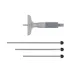 Depth Micrometer, Interchangeable Rods 0-100mm, 63mm Base 129-111 Mitutoyo Depth Micrometer, Interchangeable Rods 0-100mm, 63mm Base 129-111 Mitutoyo