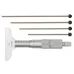 Depth Micrometer, Interchangeable Rods 0-100mm, 63mm Base 129-111 Mitutoyo
