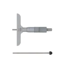 Depth Micrometer, Interchangeable Rods 0-50mm, 101mm Base