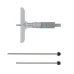 Depth Micrometer, Interchangeable Rods 0-3", 4" Base 129-130 Mitutoyo