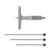 Depth Micrometer, Interchangeable Rods 0-4", 4" Base 129-131 Mitutoyo