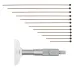 Depth Micrometer, Interchangeable Rods 0-300mm, 63mm Base 129-152 Mitutoyo
