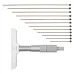 Depth Micrometer, Interchangeable Rods 0-300mm, 101mm Base 129-153 Mitutoyo