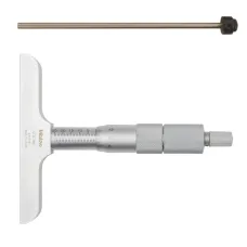 Depth Micrometer, Interchangeable Rods 0-25mm, 101mm Base