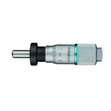 Micrometer Head, Spindle Feed 0,1mm/rev. 0-6,5mm, 0,002mm, Spherical, with Clamp Nut