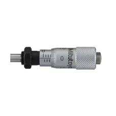Micrometer Head, Ultra Small Type 0-6,5mm, 0,01mm, Flat, with Clamp Nut