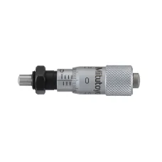 Micrometer Head, Ultra Small Type 0-6,5mm, 0,01mm, Spherical, with Clamp Nut