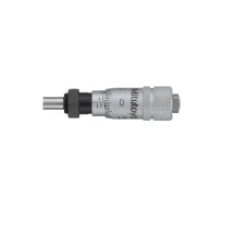 Micrometer Head, Ultra Small Type 0-6,5mm, 0,01mm, Flat, with Clamp Nut, Rev. Reading