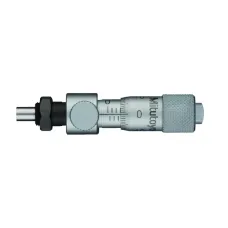Micrometer Head, Locking Screw Type 0-6,5mm, 0,01mm, Flat, with Clamp Nut