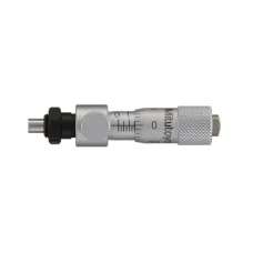 Micrometer Head, Locking Screw Type 0-0,25", 0,001", Flat, with Clamp Nut