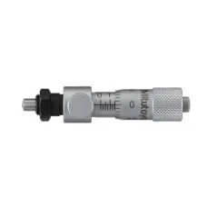 Micrometer Head, Locking Screw Type 0-0,25", 0,001", Spherical, with Clamp Nut