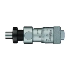 Micrometer Head, Locking Screw Type 0-6,5mm, 0,01mm, Flat, with Clamp Nut