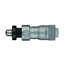 Micrometer Head, Locking Screw Type 0-6,5mm, 0,01mm, Spherical, with Clamp Nut