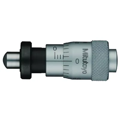 Microm. Head, Spindle Feed 0,25mm/rev. 0-6,5mm, Spherical Spindle, with Clamp Nut 148-323 Mitutoyo