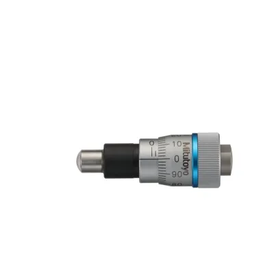 Micrometer Head, Spindle Feed 0,1mm/rev. 0-6,5mm, 0,002mm, Spherical 148-342-10 Mitutoyo