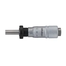 Micrometer Head, Small Standard Type 0-13mm, 0,01mm, Flat, with Clamp Nut, Rev. Reading