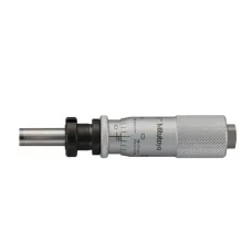 Micrometer Head, Carbide Tipped Spindle Standard Type, 0-0,5", 0,001", Flat, with Clamp Nut/Spindle Lock