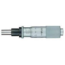 Micrometer Head, Carbide Tipped Spindle Standard Type, 0-15mm, 0,01mm, Flat, with Spindle Lock