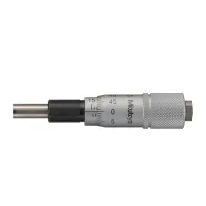 Micrometer Head, Carbide Tipped Spindle Standard Type, 0-15mm, 0,01mm, Flat, Rev. Reading