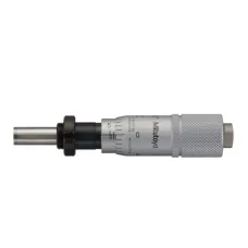 Micrometer Head, Carbide Tipped Spindle Standard Type, 0-0,5", 0,001", Flat, with Clamp Nut, Rev. Reading